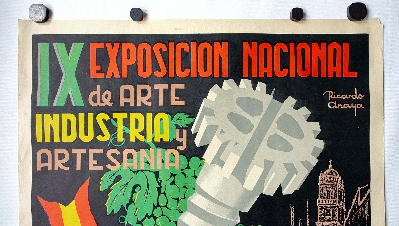 1959 Industry And Handcraft Fair In Montilla   Original Vintage Poster photo 250.0