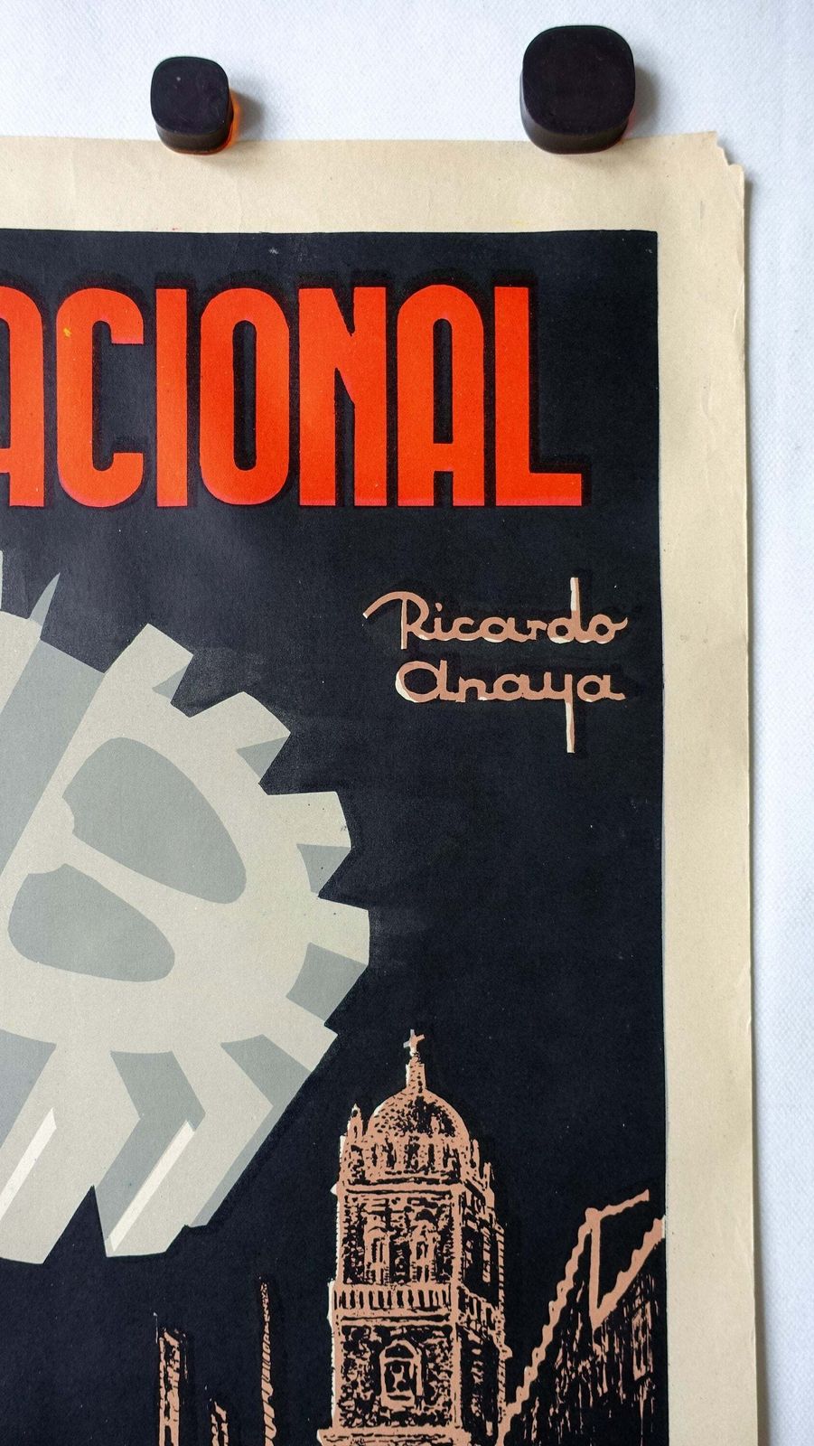 1959 Industry And Handcraft Fair In Montilla   Original Vintage Poster photo vinterior