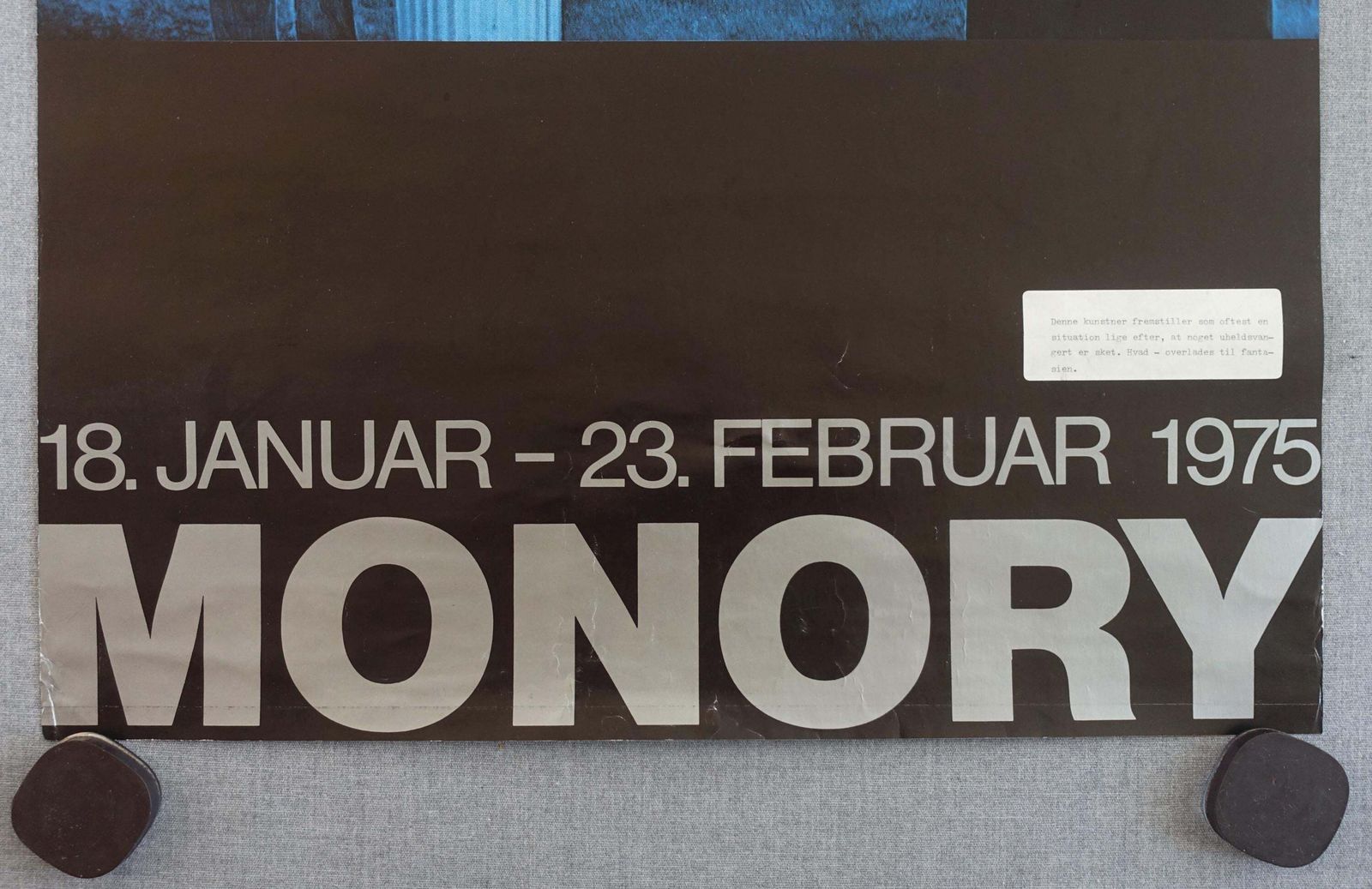 1975 Jacques Monory USA 76 Exhibition Poster   Original Vintage Poster photo Art