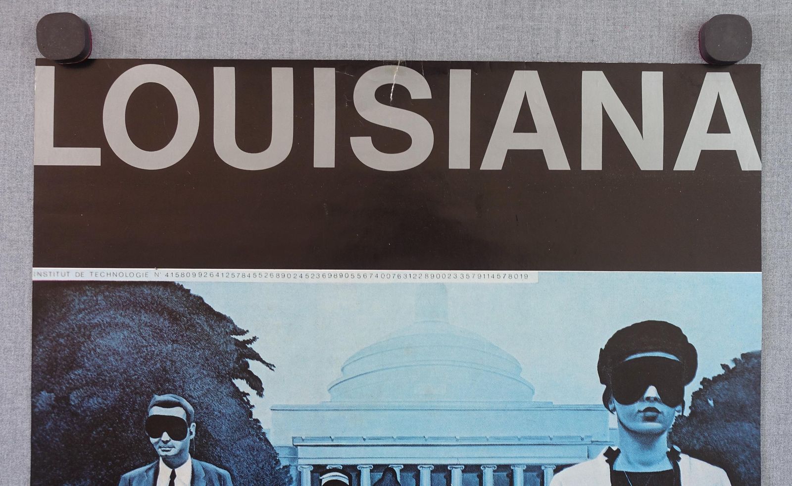 1975 Jacques Monory USA 76 Exhibition Poster   Original Vintage Poster photo 112.0