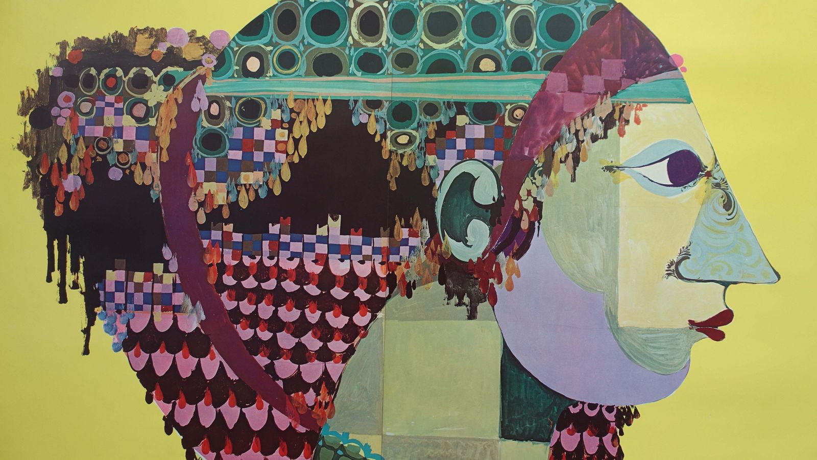 1971 Wiinblad's 1001 Nights "Portrait Of Scheherazade" (Grote Poster) — Vintage Poster photo 416.0