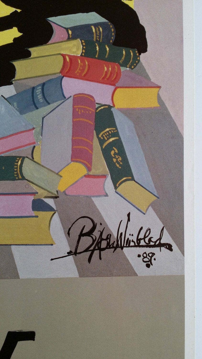 1989 Wiinblad's "The Ugly Duckling"   Original Vintage Poster photo Art