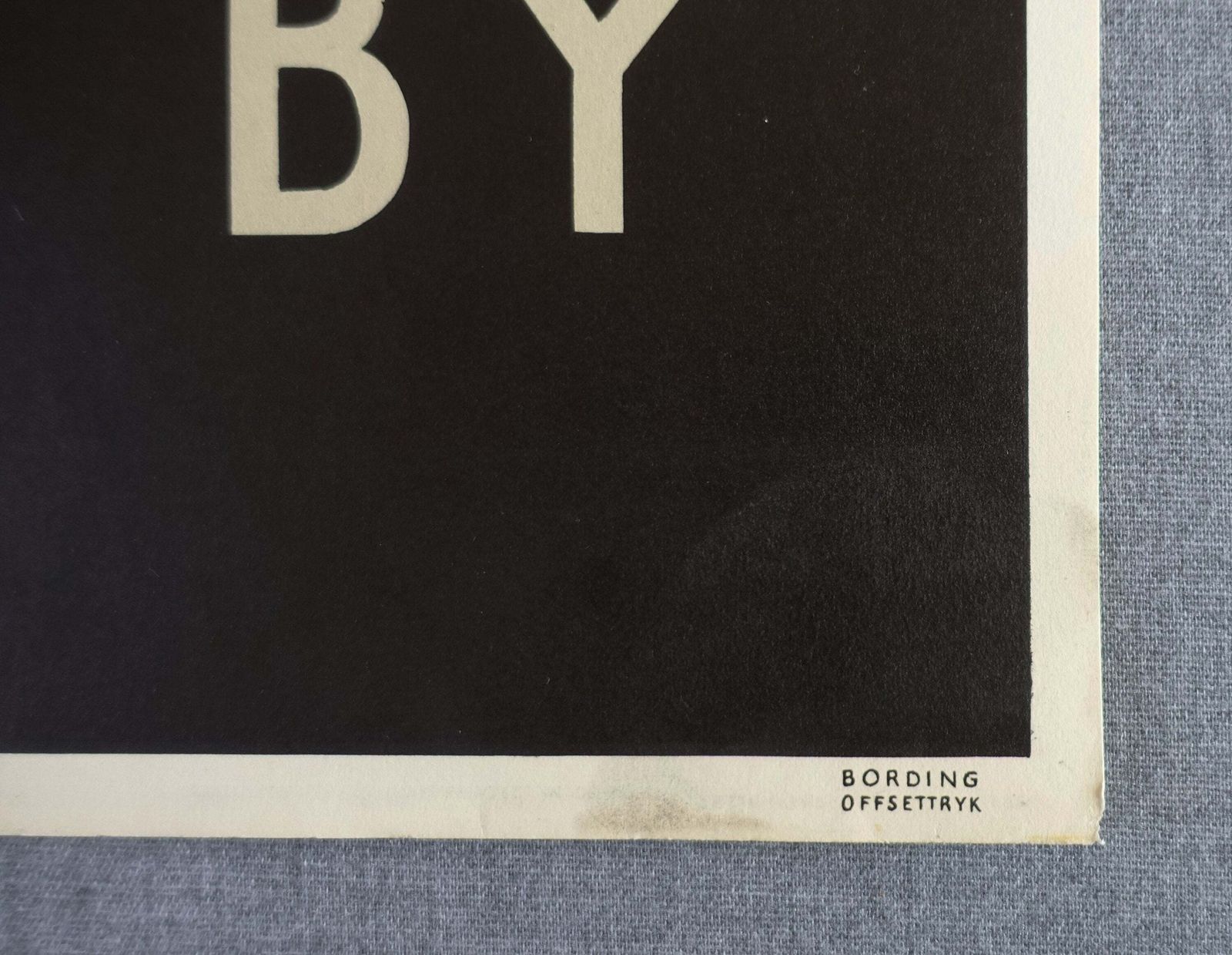 1953 Denmark Travel Poster Præstø   Original Vintage Poster photo Art