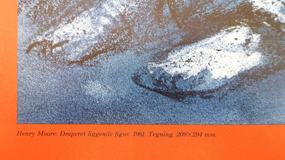 1984 Henry Moore Art Exhibition Poster   Original Vintage Poster photo 112.0