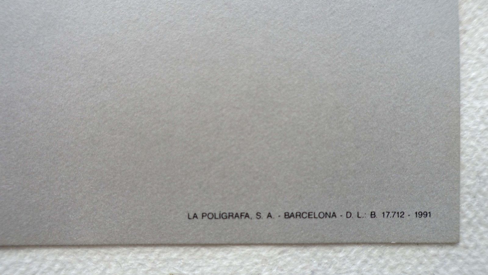 1991 Christo Spanish Exhibition Poster   Original Vintage Poster photo for sale