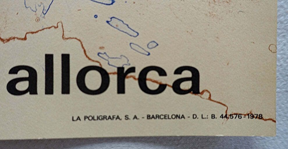 1979 Josep Guinovart Spanish Exhibition Poster At Palma De Mallorca   Original Vintage Poster photo for sale