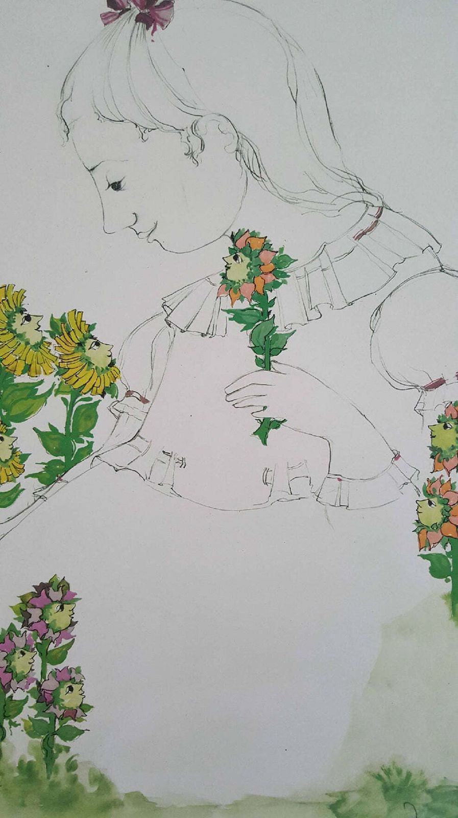 1989 Wiinblad Little Ida’s Flowers   Original Vintage Poster photo Art