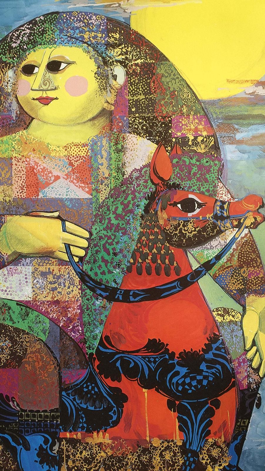 1974 Wiinblad's 1001 Nights (Grote Versie) — Vintage Poster photo vinterior