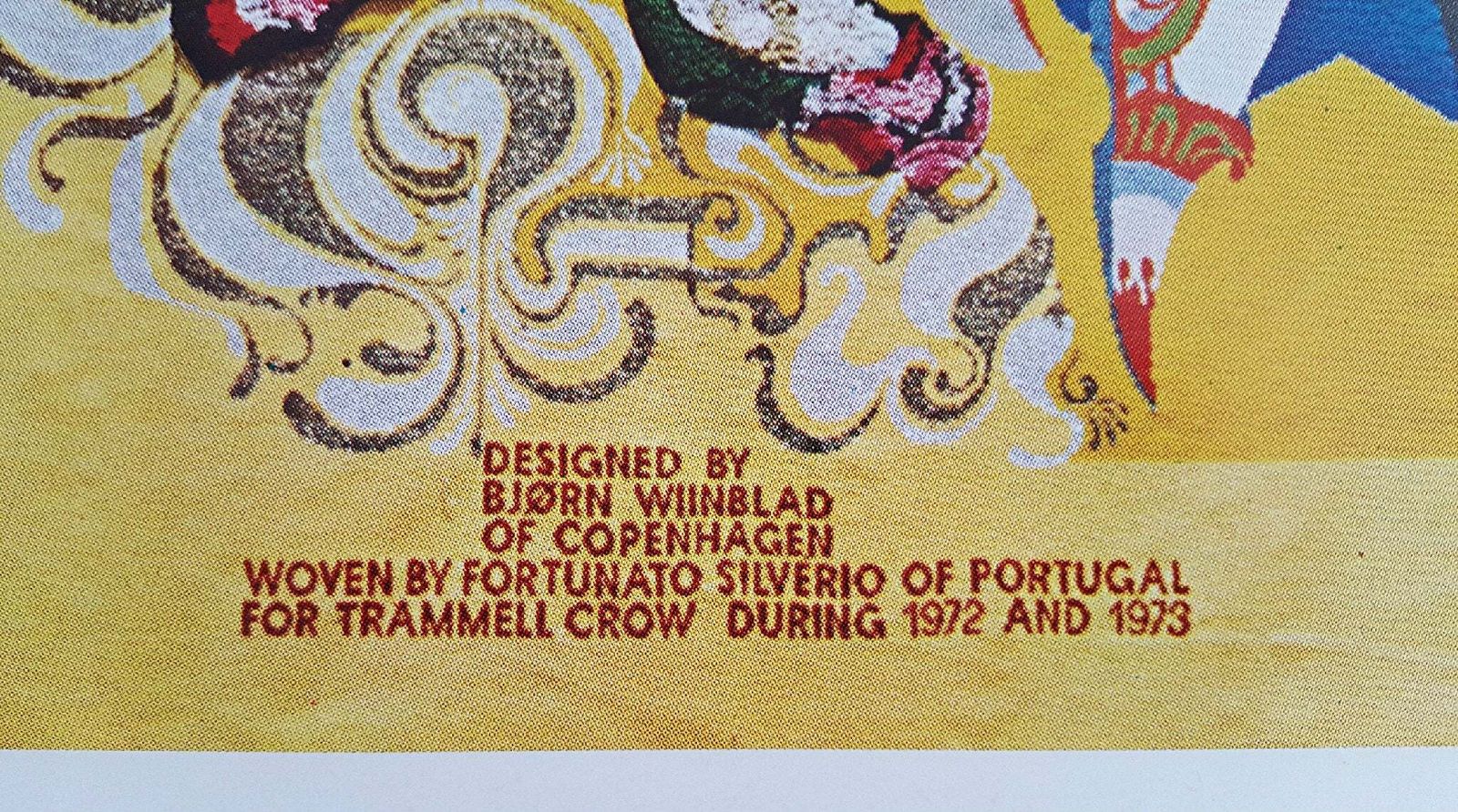 1972 The Wiinblad Tapestries   The Arabian Nights (Fifth Theme Large)   Original Vintage Poster photo Art
