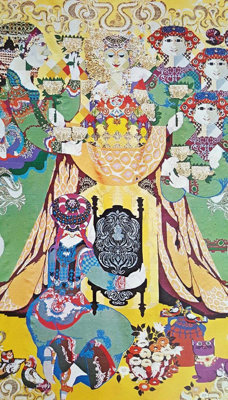 1972 The Wiinblad Tapestries   The Arabian Nights (Fifth Theme Large)   Original Vintage Poster photo 125.0
