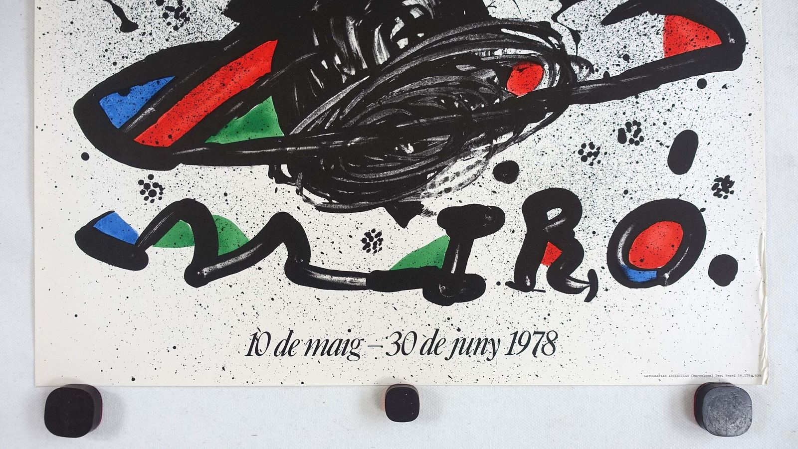1978 Miro Galeria Maeght Tentoonstellingsposter — Vintage Poster photo Kunst