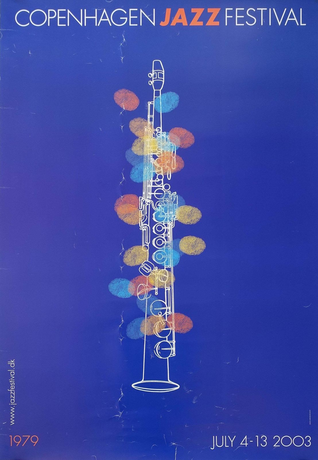 2003 Copenhagen Jazz Festival By Arnoldi   Original Vintage Poster