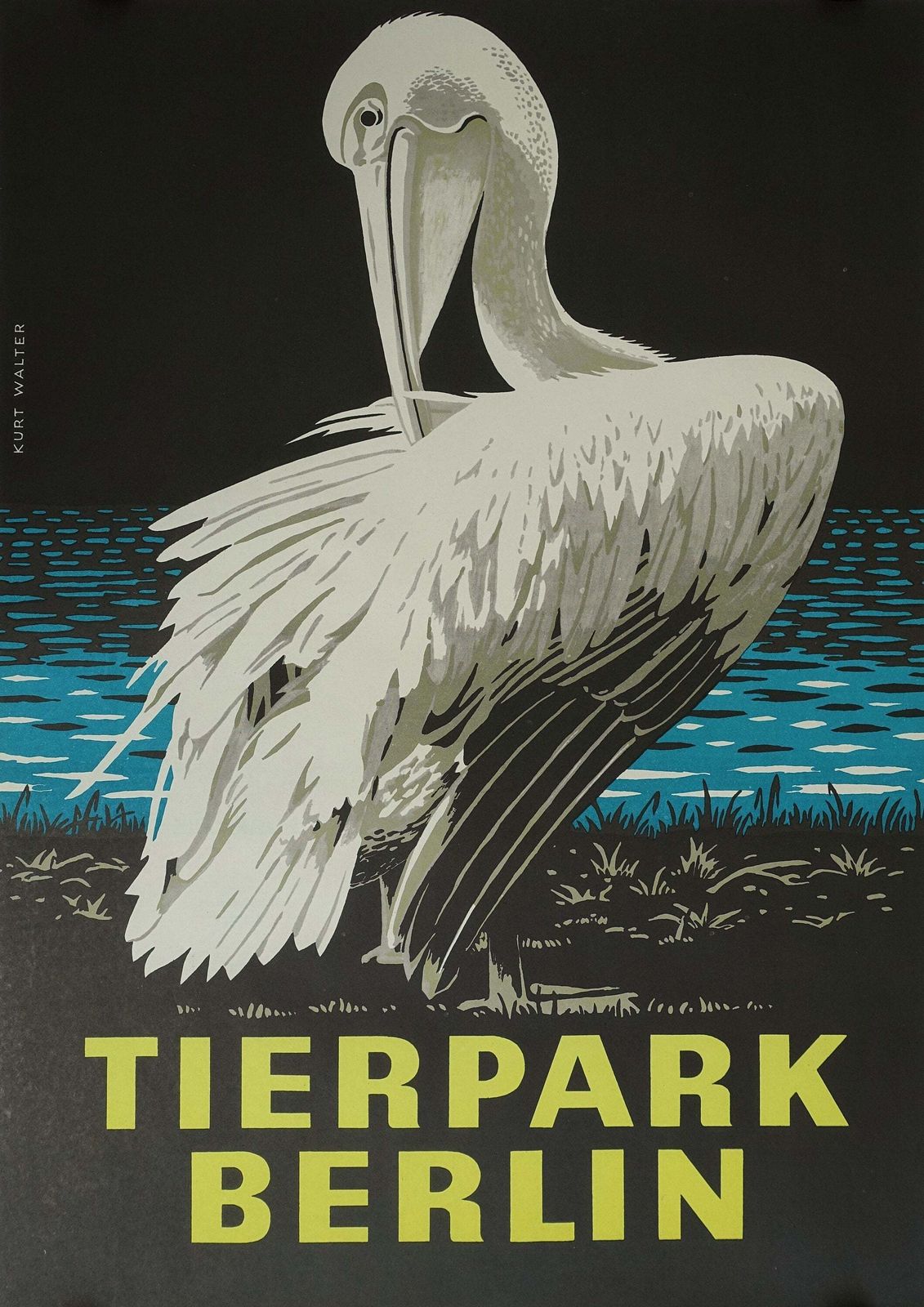 1978 Tierpark Berlin (Pelican)   Original Vintage Poster
