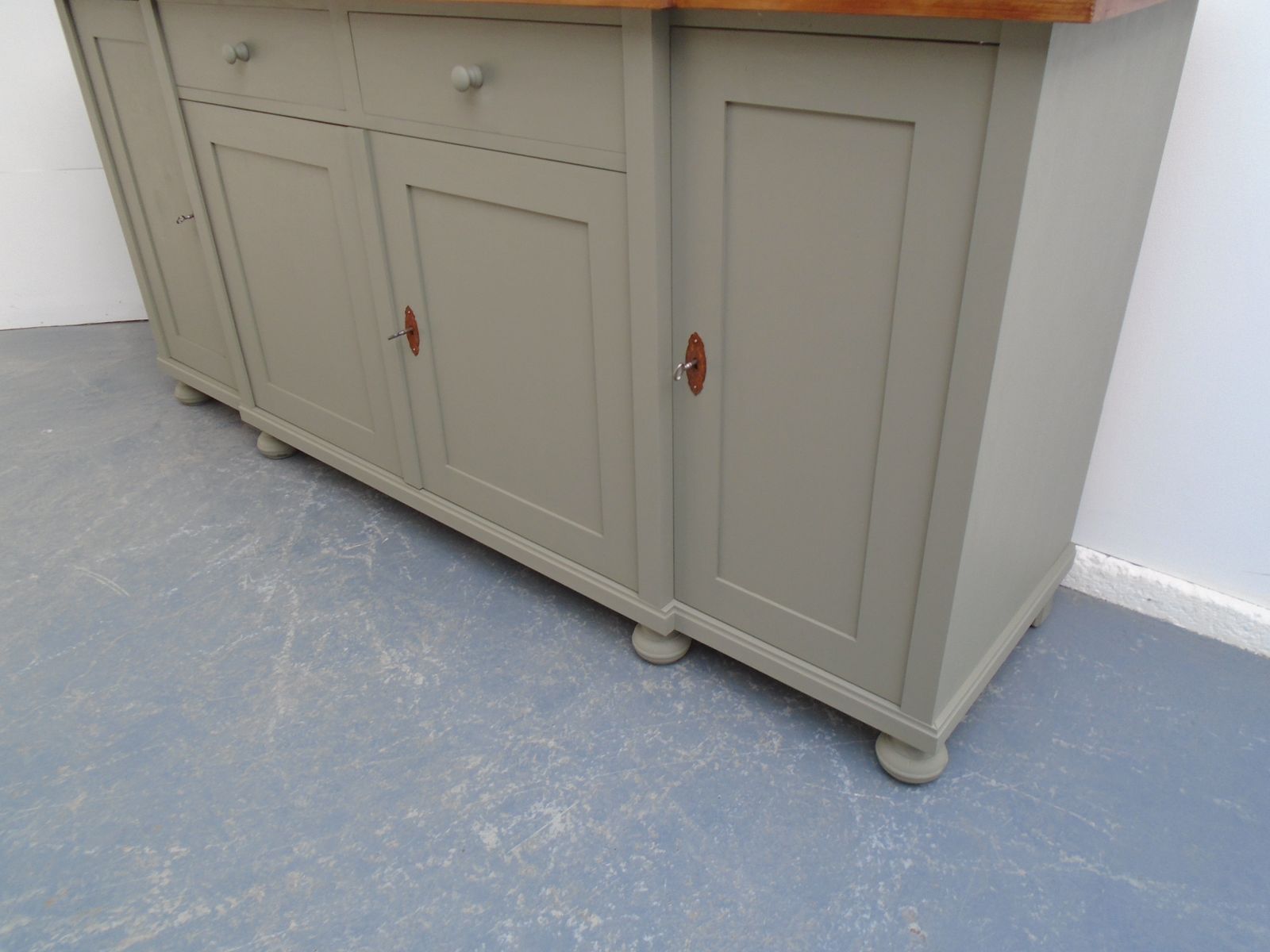 A Fantastically Painted Arcadia Pear Reclaimed Pine Dresser Base photo 1095.0