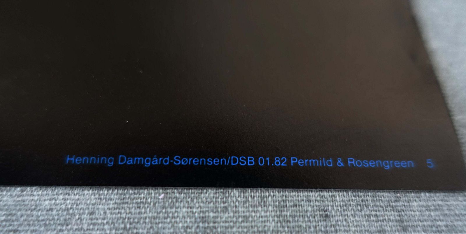 1982 Danish Railway Modern Art By Henning Damgård Sørensen 5 photo for sale