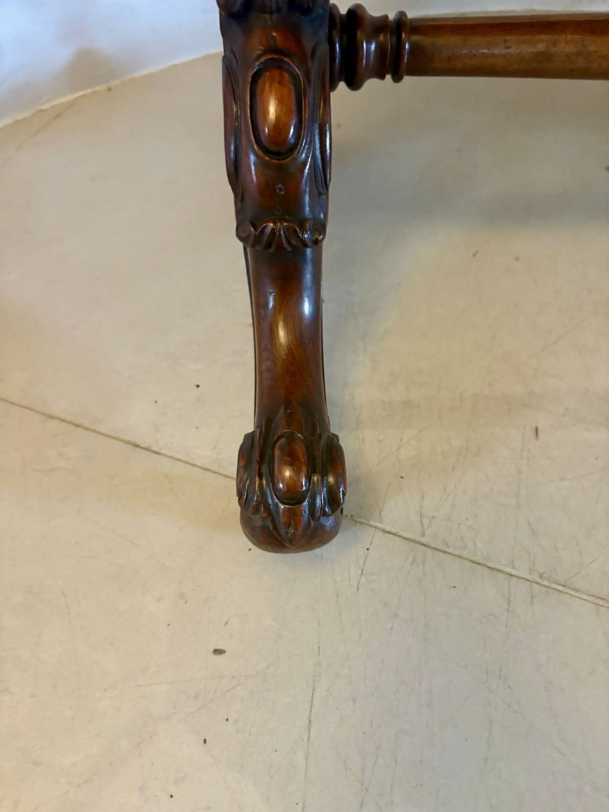 Antique 19th Century Quality Carved Rosewood Freestanding Centre Table photo vintage