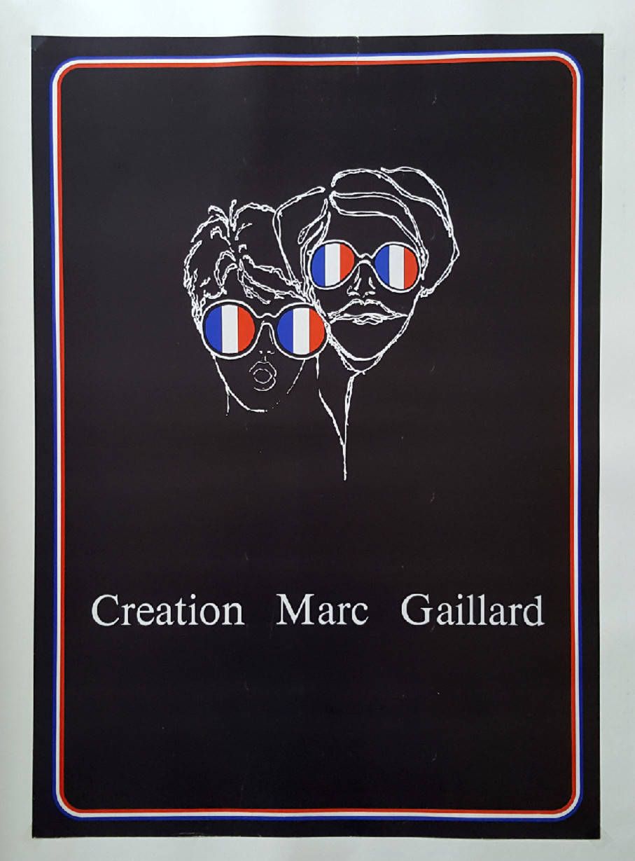 1970s Marc Gaillard Sunglass Fashion   Original Vintage Poster photo furniture