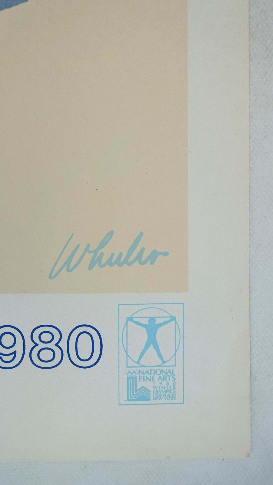1980 Olympic Winter Games Lake Placid (Figure Skating)   Original Vintage Poster photo for sale