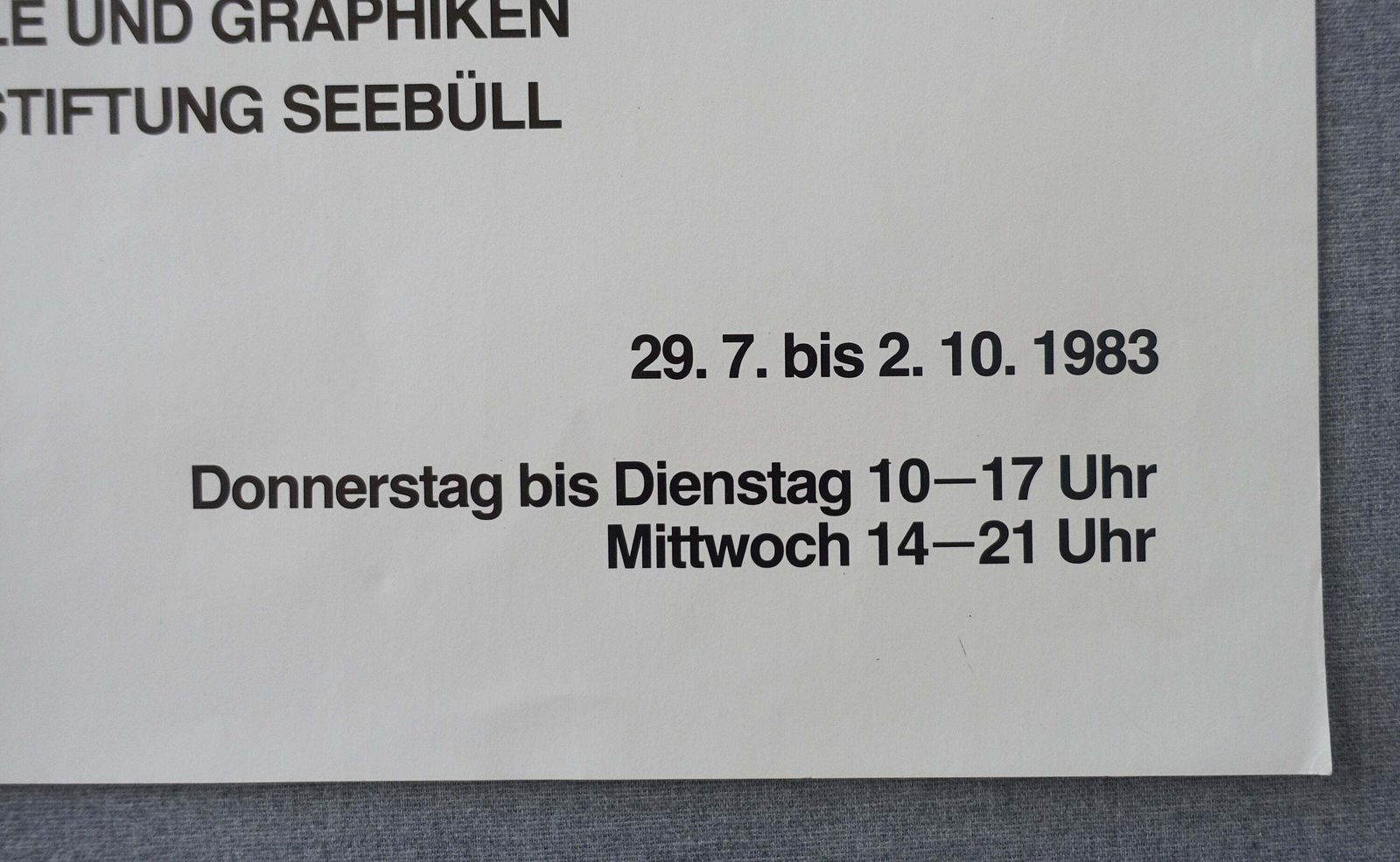 1983 Emil Nolde Exhibition Rupertinum Salzburg   Original Vintage Poster photo for sale