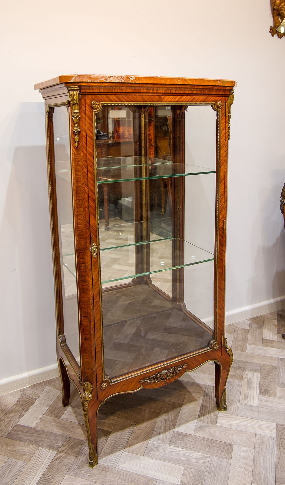 Antique Kingwood Display Cabinet With Ormolu Mounts By Francois Linke photo for sale