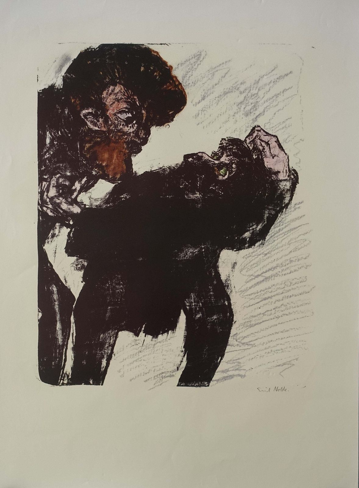 1980s Emil Nolde Art Print Grotesken   Original Vintage Poster