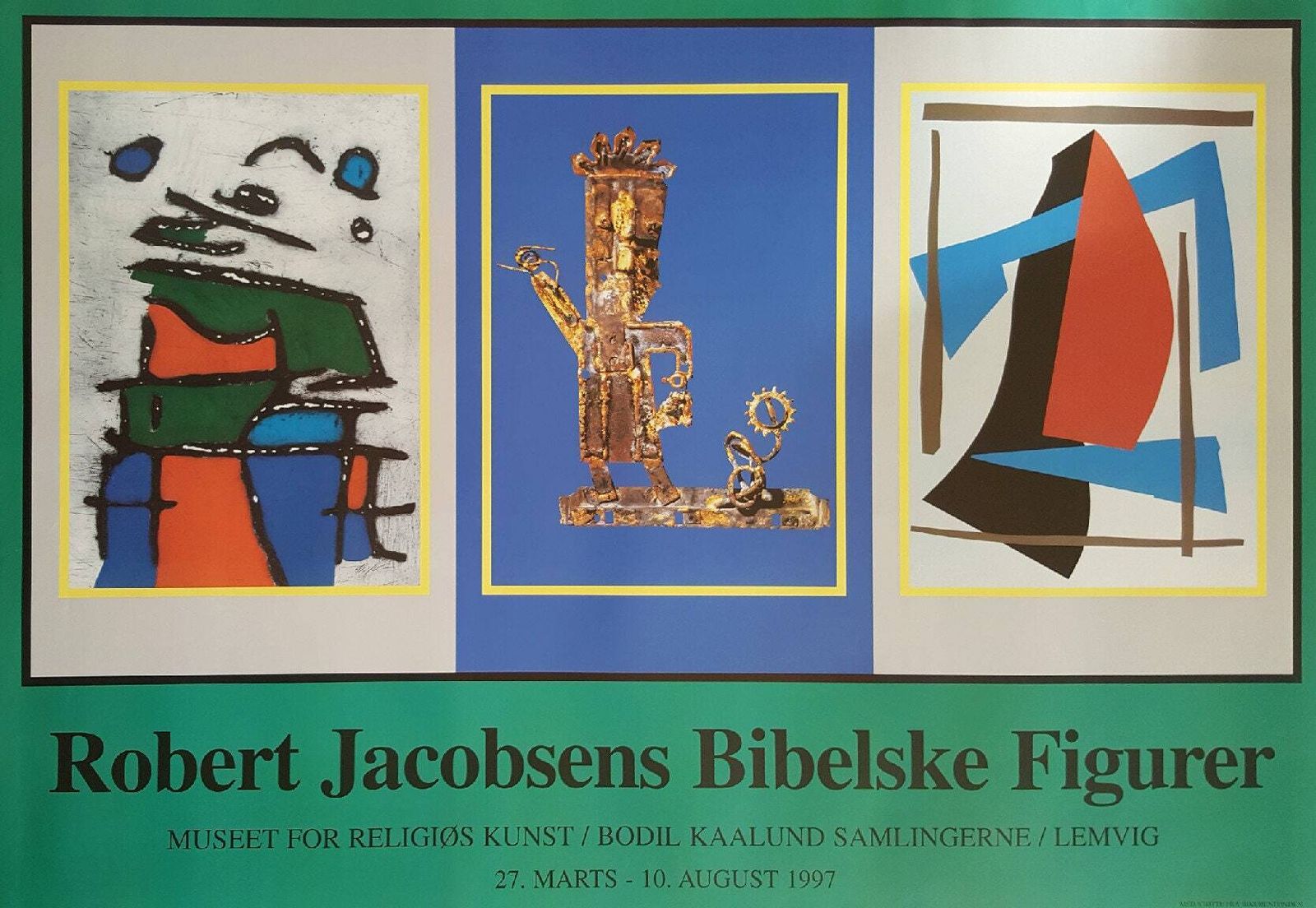 1997 Robert Jacobsen Sculpture Exhibition Poster   Original Vintage Poster