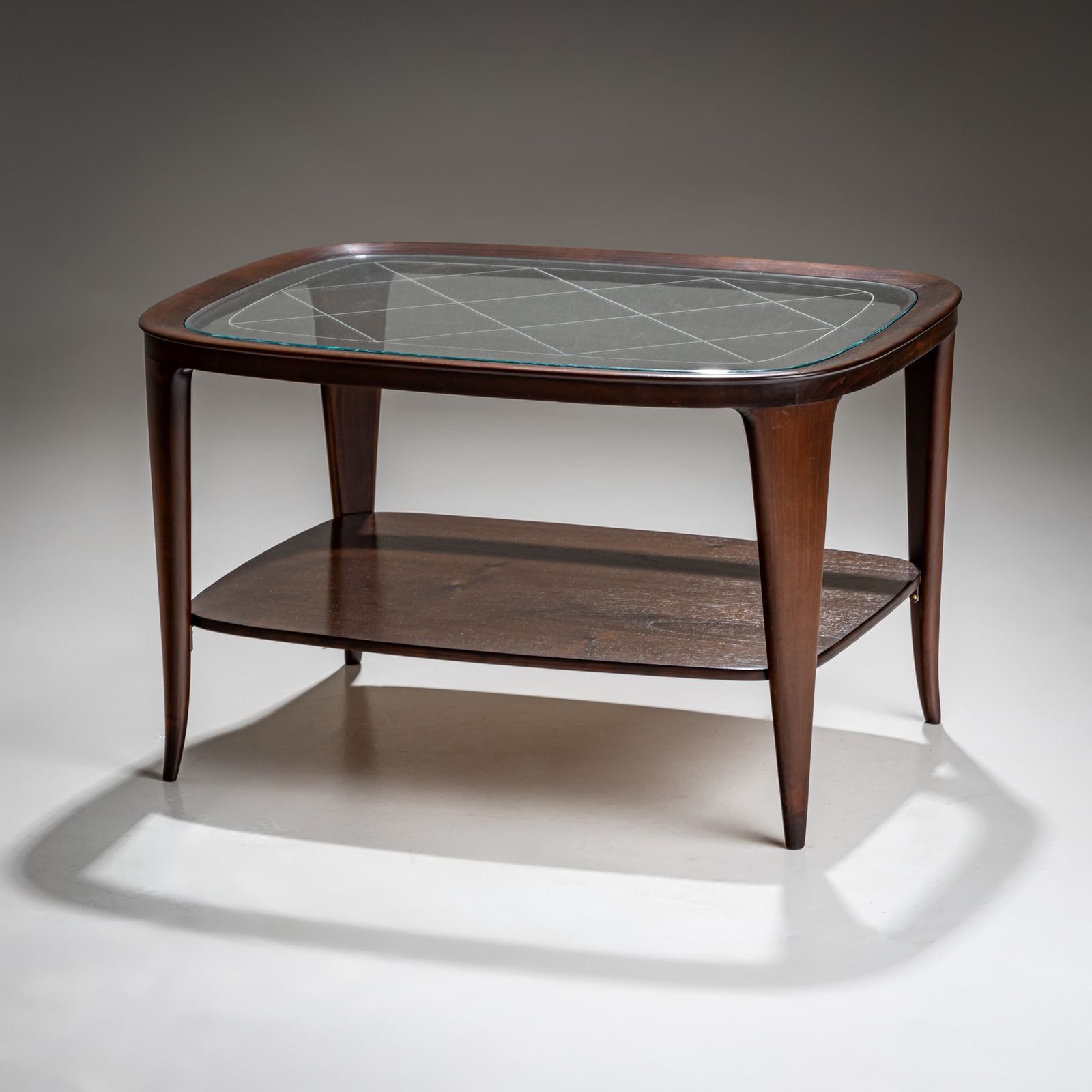 Coffee Table With Glass Top, Italy, Mid 20th Century photo for sale