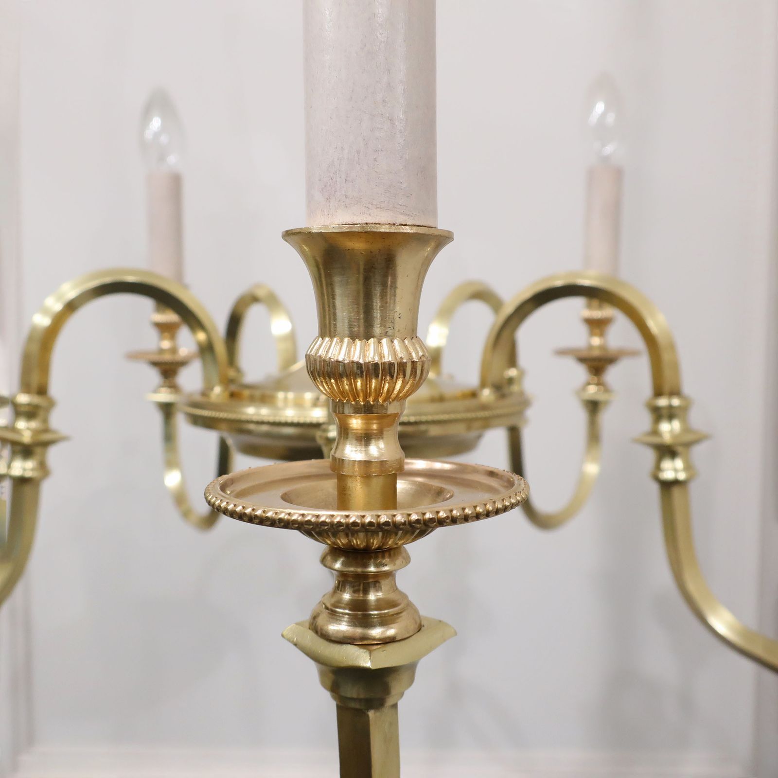 French Early 20th Century Gilt Bronze Five Arm Chandelier photo buy