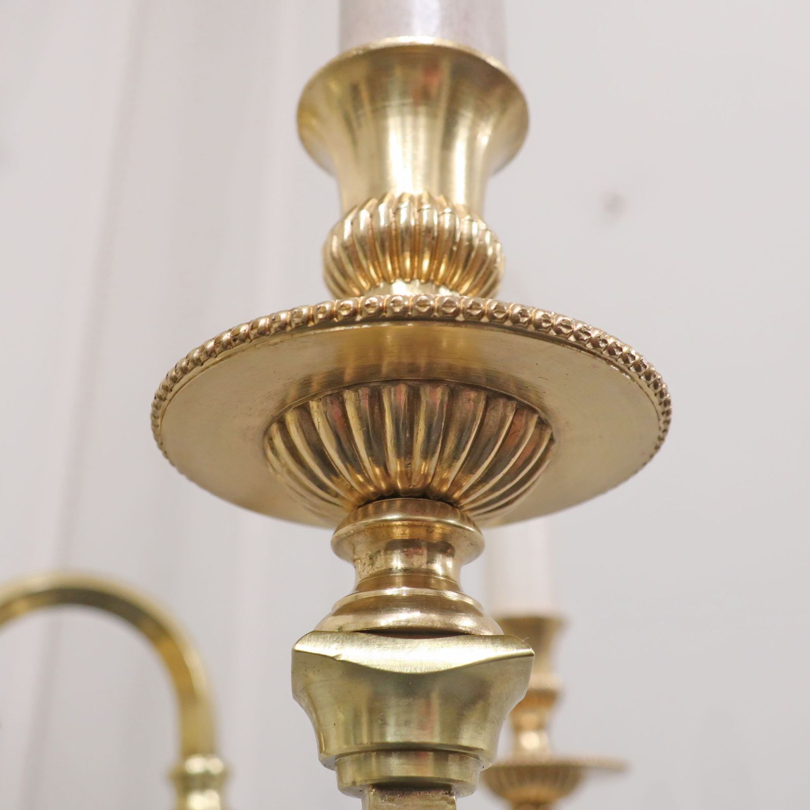 French Early 20th Century Gilt Bronze Five Arm Chandelier photo vinterior