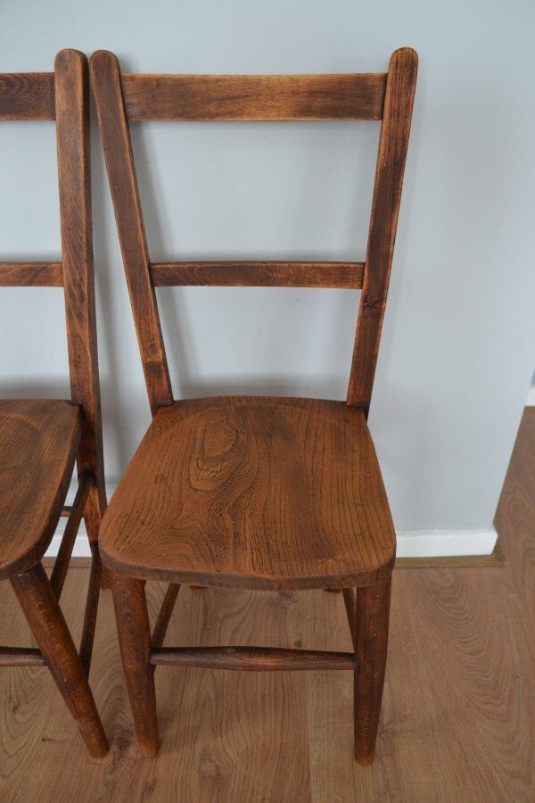 Pair Antique Elm And Beech Child's Chair's photo 120.0