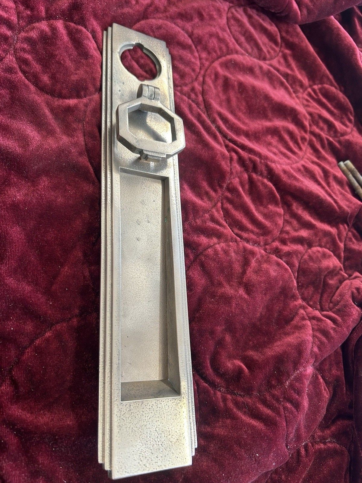 Solid Bronze Front Door Knocker Letterbox Reclaimed Period Art Deco 20s 30s photo buy