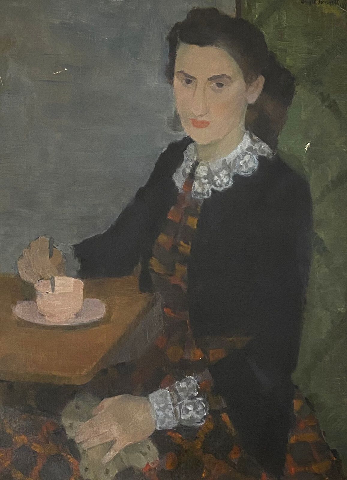 Birgit Forsell (1909 2003) ‘Girl In A Lace Collar, 1943’ photo furniture