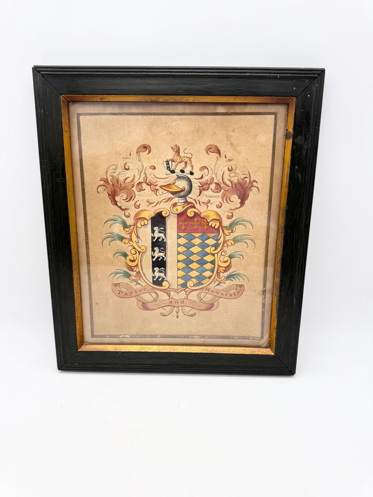 Antique Watercolour Coats Of Arms, Wall Decor photo furniture