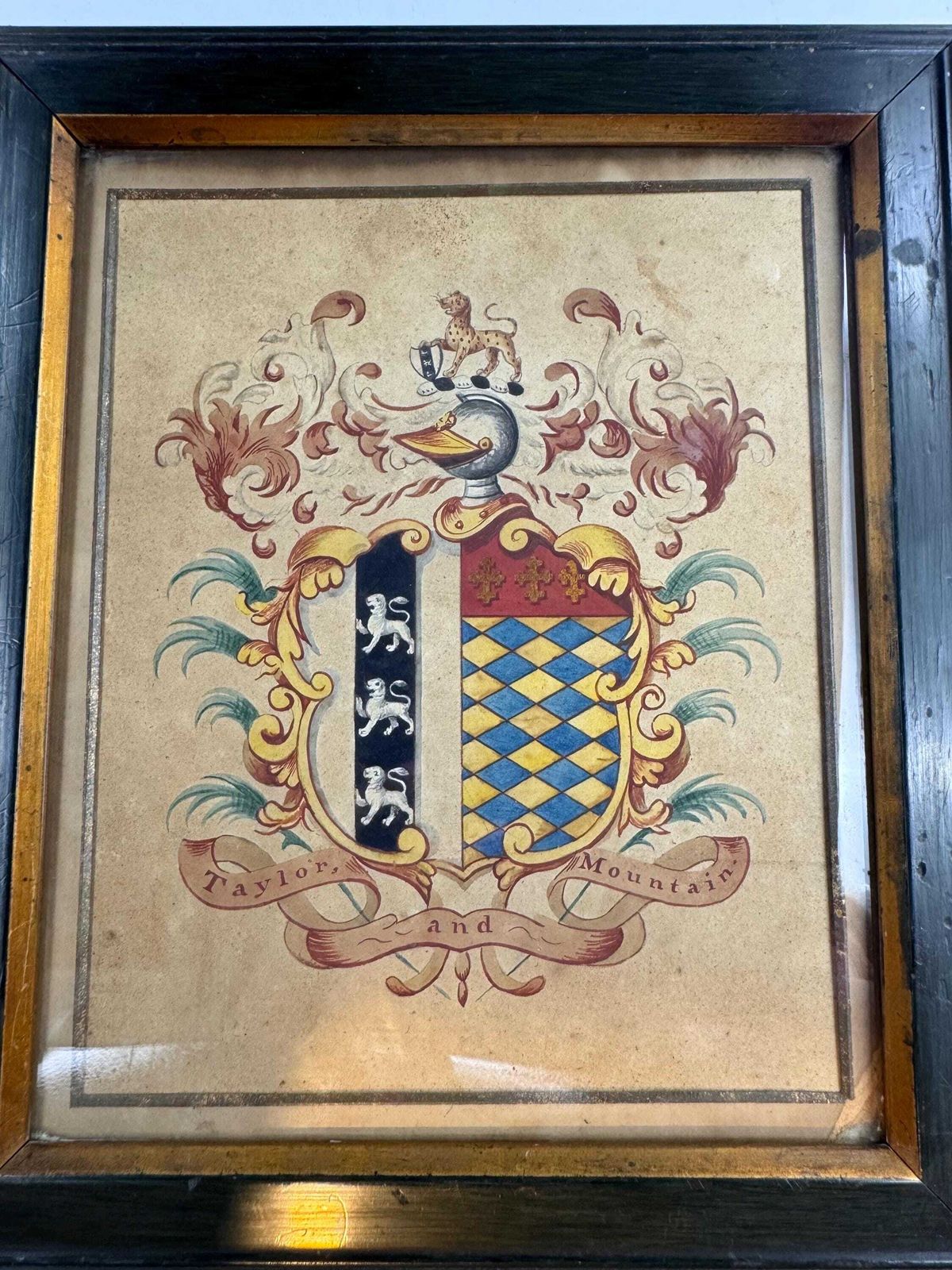 Antique Watercolour Coats Of Arms, Wall Decor photo buy