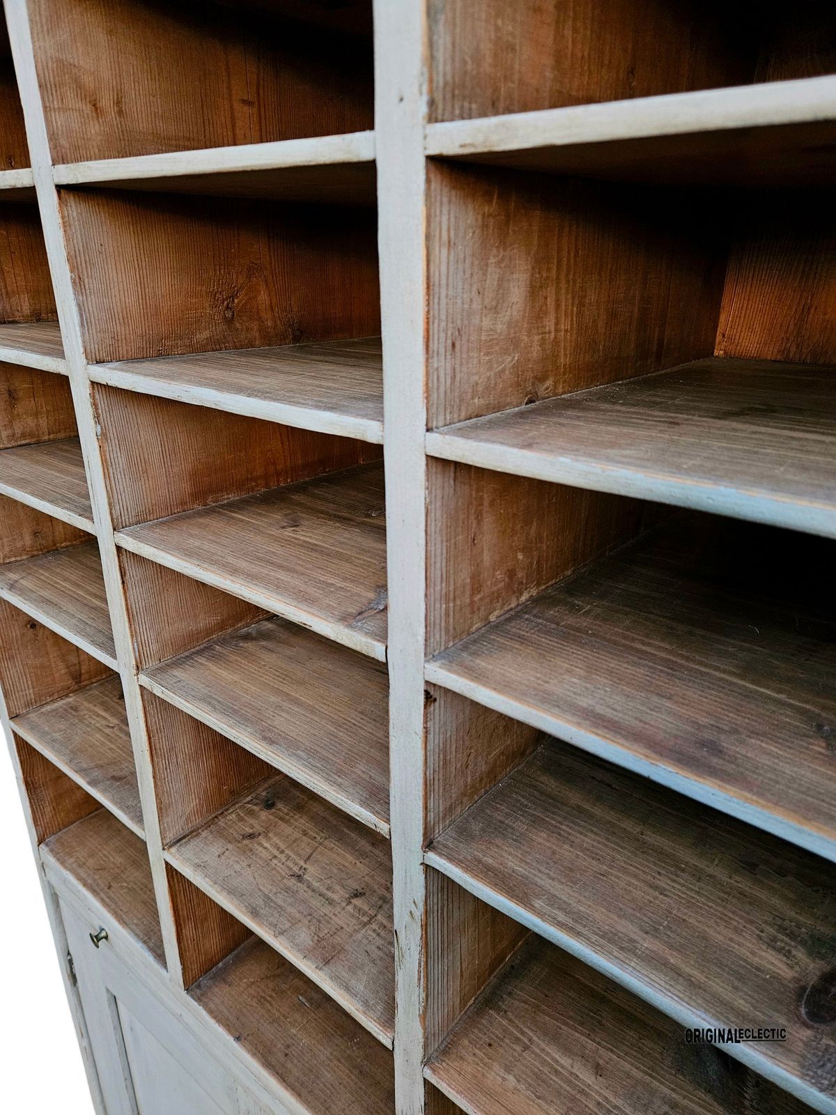 Antique French Haberdashery Cabinet With Pigeon Hole Shelving C1880 photo Furniture