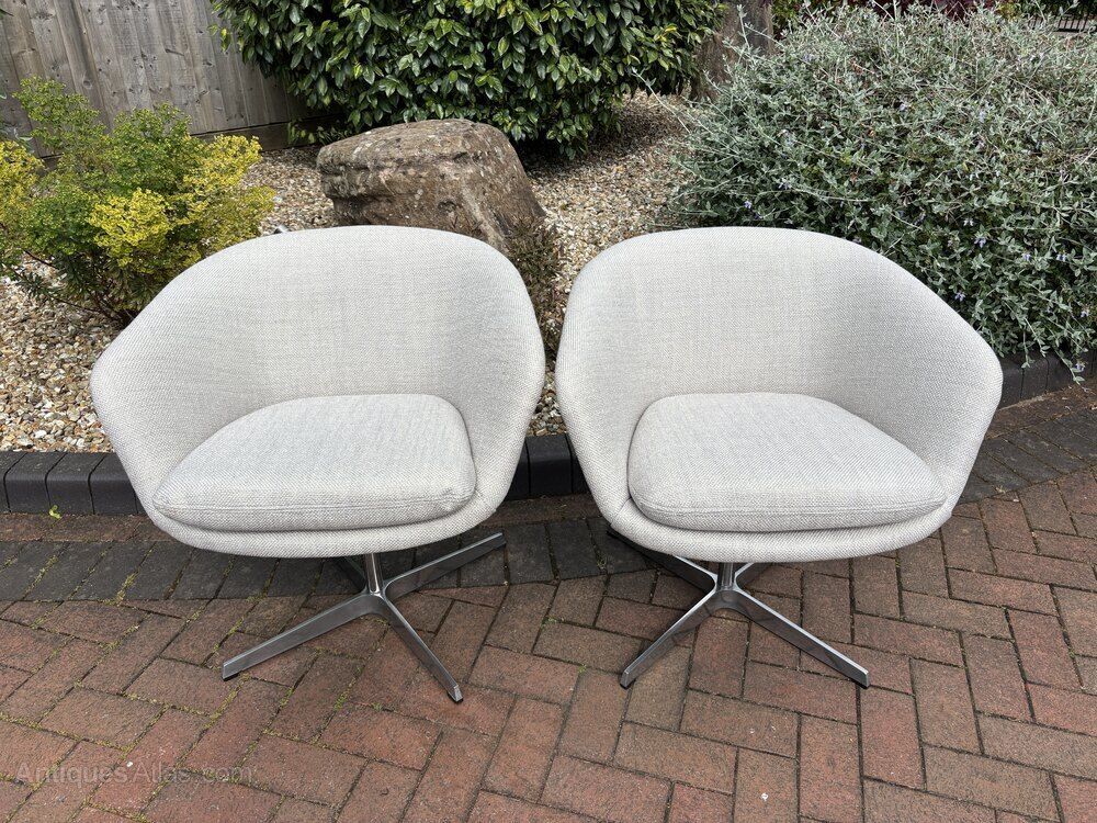 Pair Of Pierre Paulin Swivel Armchairs photo furniture