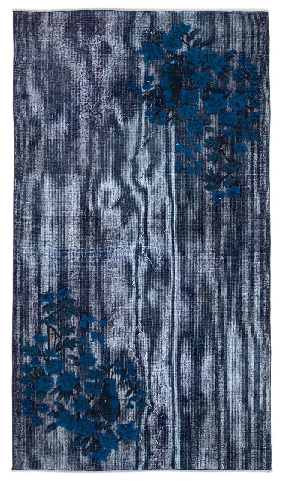 Handmade Purple Over Dyed Rug 112 Cm X 201 Cm