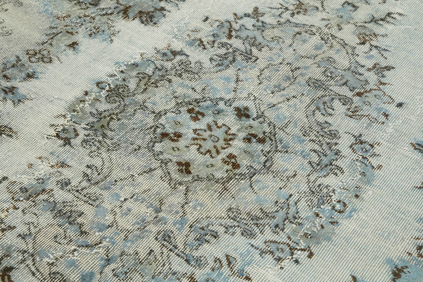 Handmade Vintage Blue Overdyed Rug 173 Cm X 284 Cm photo 786.0
