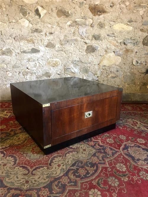 Vintage Campaign Style Coffe Table. 0235 photo for sale