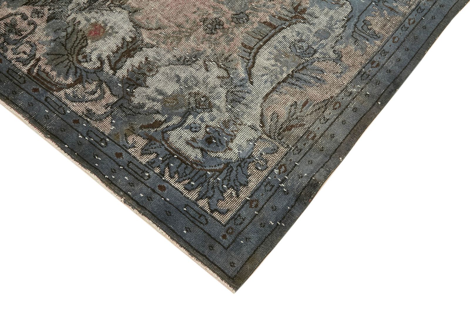 Handmade Vintage Grey Overdyed Rug 210 Cm X 326 Cm photo Textiles