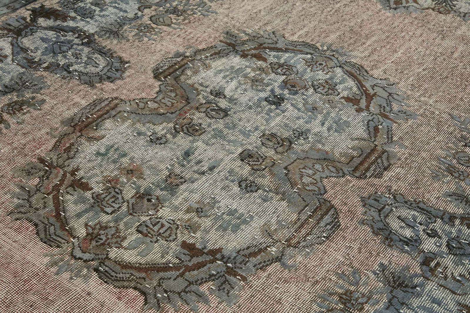 Handmade Vintage Grey Overdyed Rug 210 Cm X 326 Cm photo 817.0