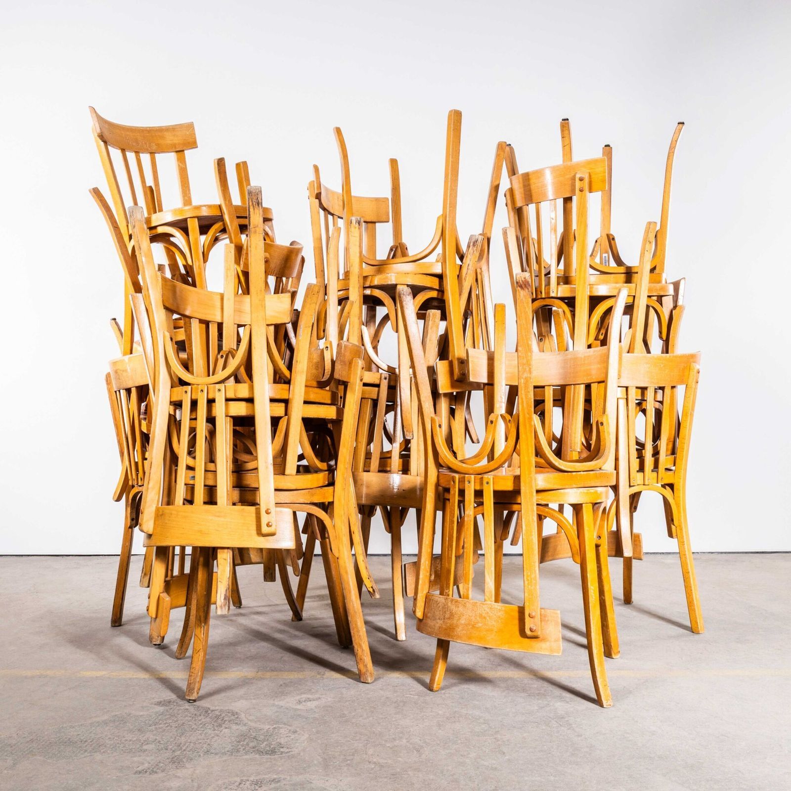 1950’s Baumann Blonde Oak Bentwood Dining Chair