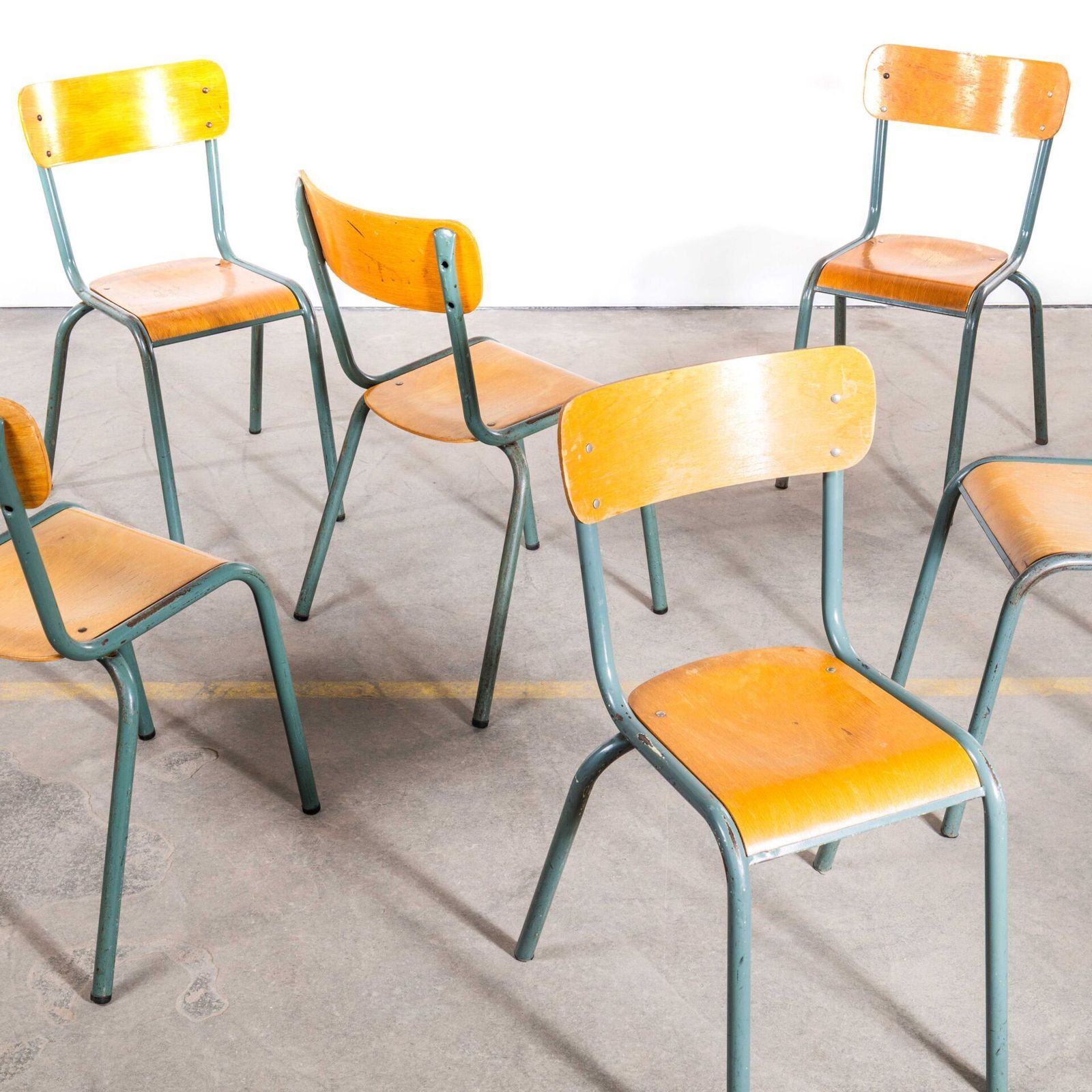 1950’s Mullca Stacking Dining Chair – Wide Back Rest – Very Large photo Furniture