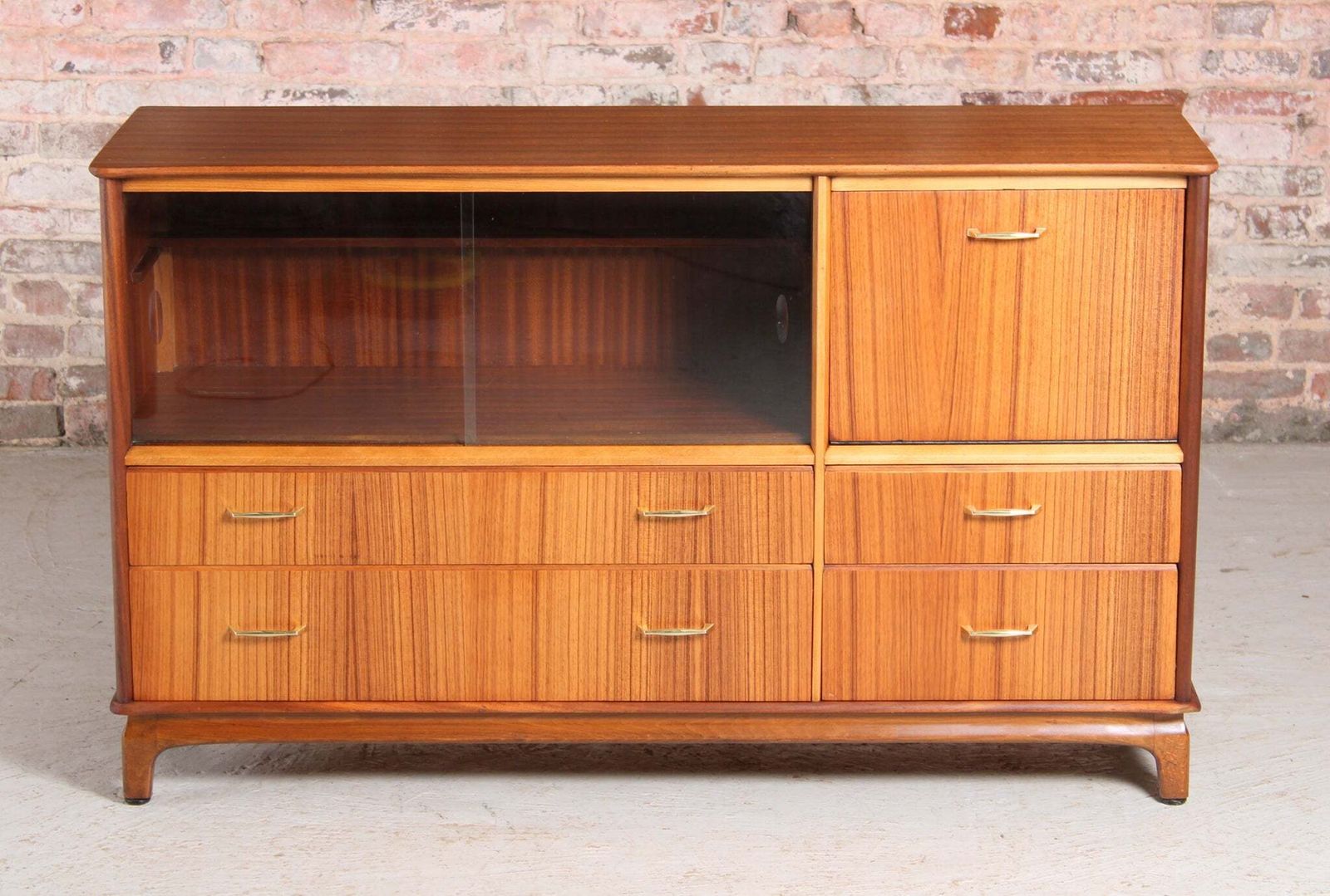 Mid Century Tola Dideboard / Drinks Cabinet By Harris Lebus, C. 1960s photo furniture