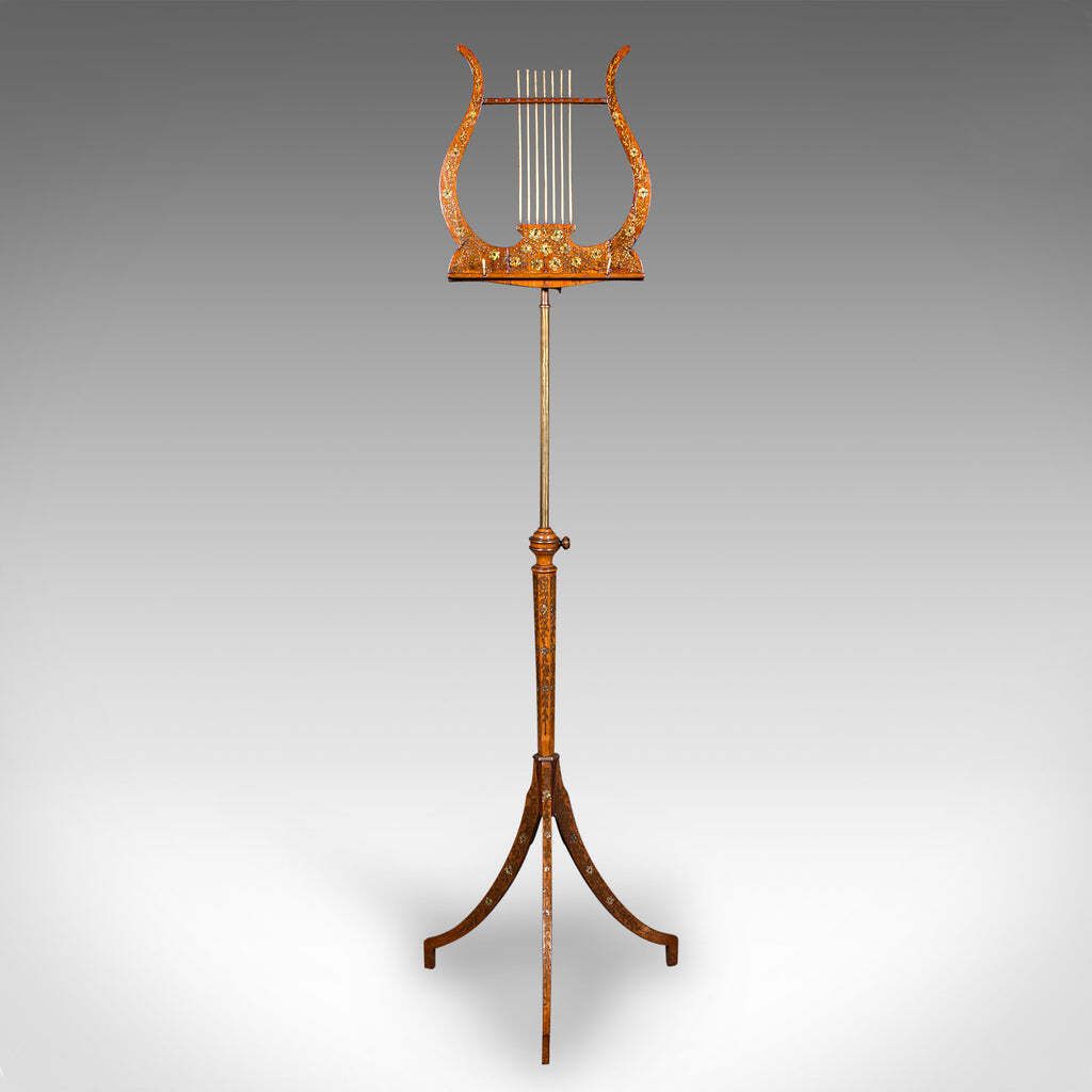 Antique Music Recital Stand, English, Walnut, Adjustable, Regency, Circa 1820 photo furniture