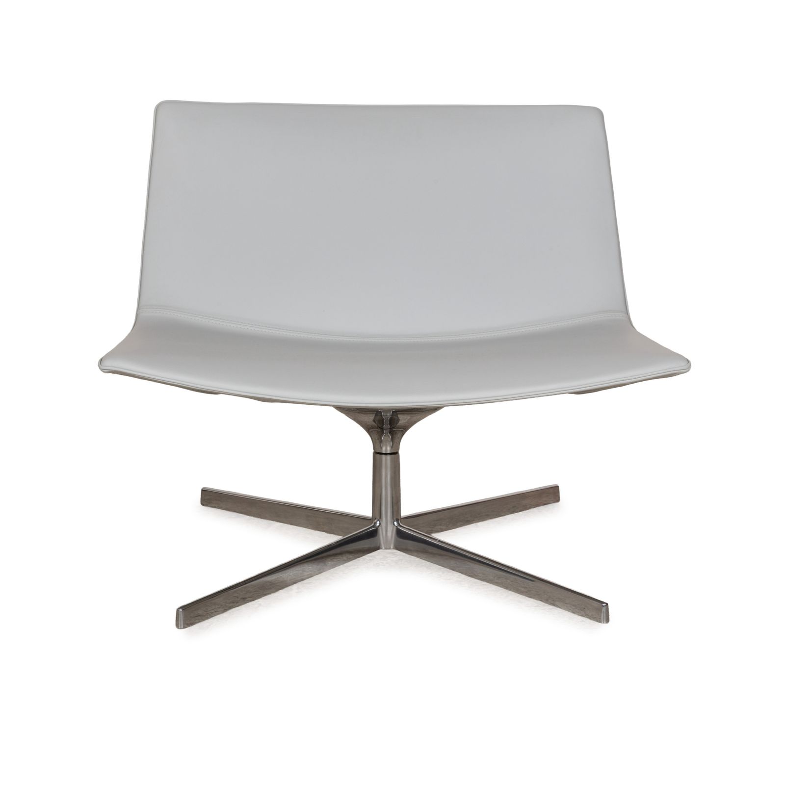 photo for sale Fauteuil Arper Catifa 80 en cuir, bleu, bleu-gris, bleu clair, fonction pivotante