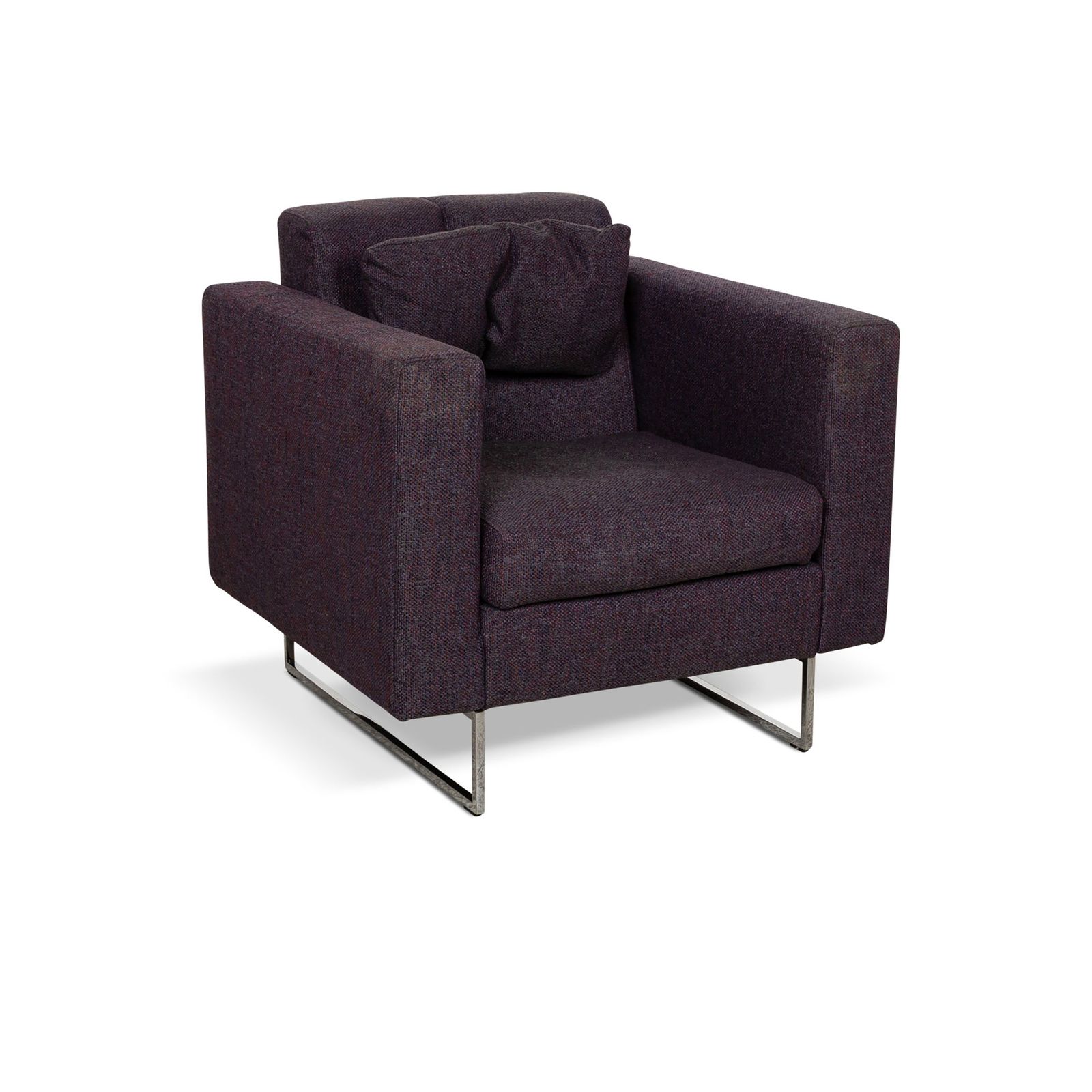 Fauteuil Brühl Embrace en tissu, violet et gris, fonction manuelle photo for sale