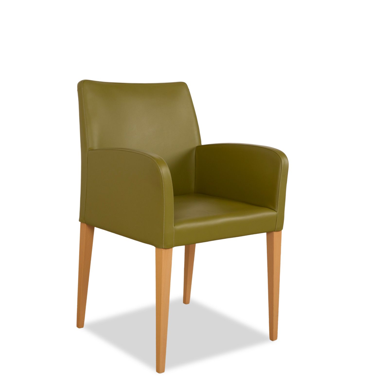 Set Of 4 Poltrona Frau Leather Chairs Green photo buy