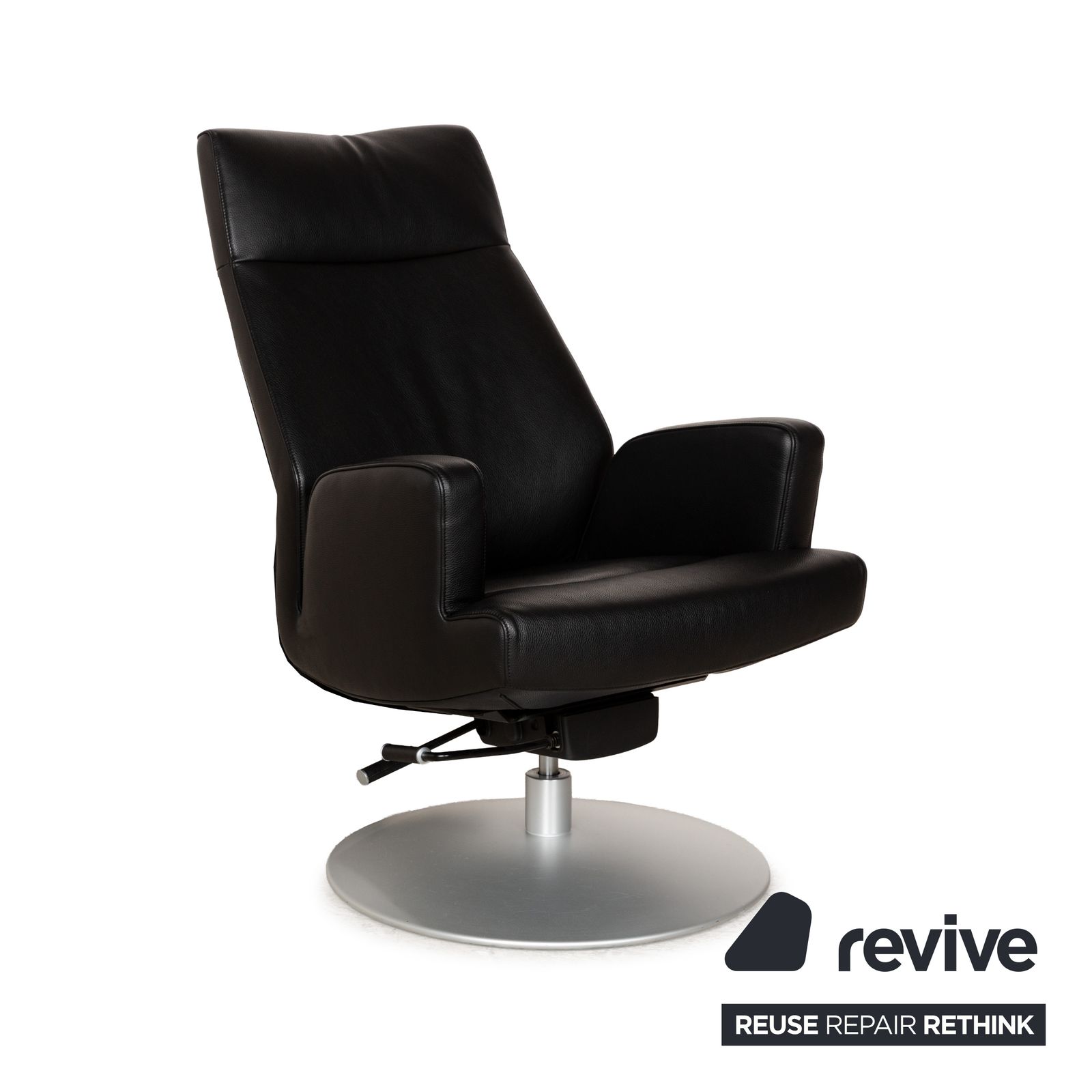 Fauteuil De Sede DS-256 en cuir noir, fonction manuelle photo 2134.0