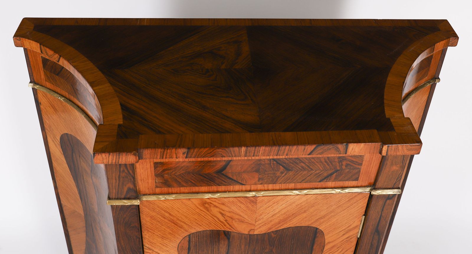 Antique Pair Goncalo Alves & King Wood  Side Cabinets 19th C photo vintage